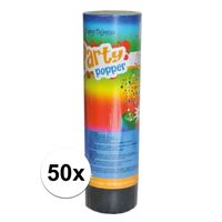 50x voordelige kleine party poppers   - - thumbnail