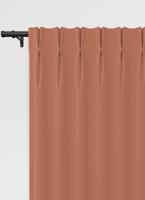 Renica gordijn - Burnt Orange met Dubbele plooi
