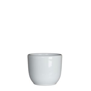 Bloempot Pot rond tusca 6.5 x 7.5 cm wit Mica - Mica decorations