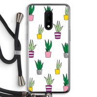 Sanseveria: OnePlus 7 Transparant Hoesje met koord