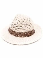 Chloé chapeau à design tissé - Tons neutres