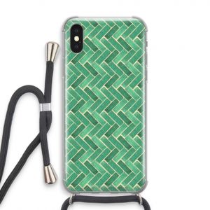 Moroccan tiles 2: iPhone XS Transparant Hoesje met koord