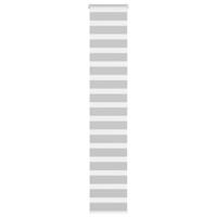 VidaXL Zebra rolgordijn 45x200 cm stofbreedte 40,9 cm lichtgrijs
