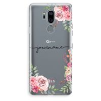 Rozen: LG G7 Thinq Transparant Hoesje Rozen: LG G7 Thinq Transparant Hoesje