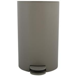 Pedaalemmer - kunststof - taupe - 3 liter - 15 x 27 cm