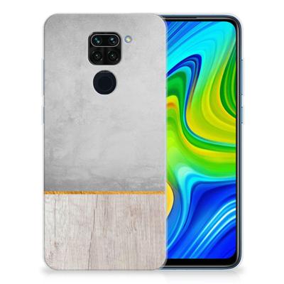 Xiaomi Redmi Note9 | Bumper Hoesje | Wood Concrete