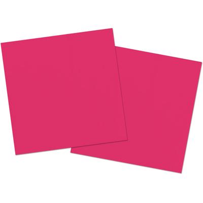 Folat Feest Servetten - 20x - fuchsia - 33 x 33 cm - papier - lunch/diner servetjes