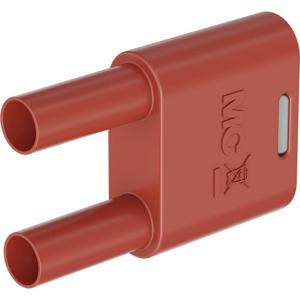 Stäubli SKS2-4N-19 Verbindingsstekker Rood Stift-Ø: 4 mm Penafstand: 19 mm 1 stuk(s)