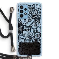 Vexx Black Mixtape: Samsung Galaxy A52 Transparant Hoesje met koord