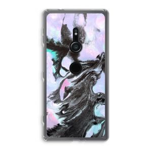Pastel zwart: Sony Xperia XZ2 Transparant Hoesje