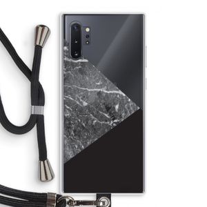Combinatie marmer: Samsung Galaxy Note 10 Plus Transparant Hoesje met koord