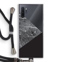 Combinatie marmer: Samsung Galaxy Note 10 Plus Transparant Hoesje met koord
