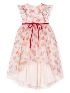 SPERANZA robe en tulle à imprimé graphique - Rose