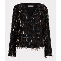 Esqualo - Zwart | Dames | Top | Zwart | 44 | regular | Kamst mode