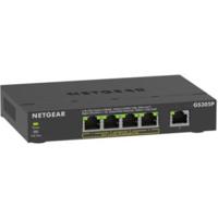 NETGEAR GS305Pv3 Unmanaged Gigabit Ethernet (10/100/1000) Power over Ethernet (PoE) Zwart