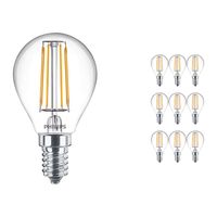 Voordeelpak 10x Philips Klassiek LEDLuster E14 P45 4.3W 827 Helder | Zeer Warm Wit - Vervangt 40W - thumbnail