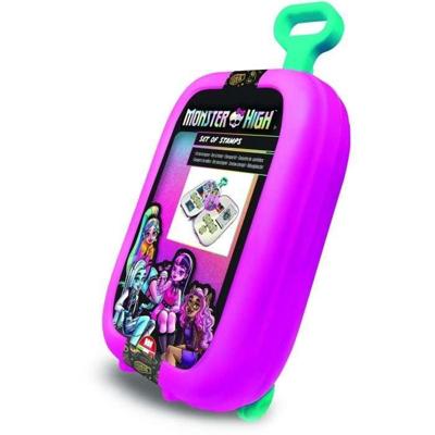 Trolley - MULTIPRINT - 64869 - 7 Monster High-stempels, 5 potloden, 18 stiften