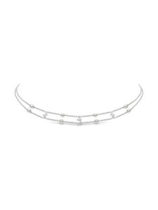 Yoko London collier Trend en or blanc 18ct orné de diamants et perles - Argent