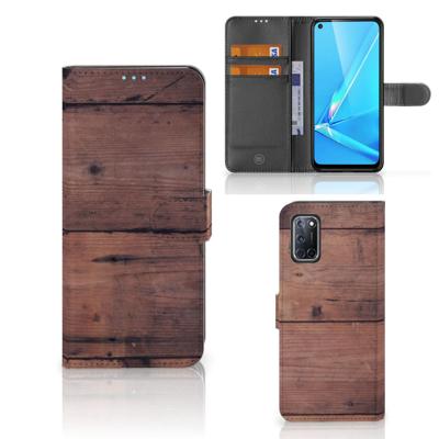OPPO A72 | OPPO A52 | Book Style Case | Old Wood