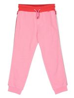 Marc Jacobs Kids pantalon de jogging à design colour block - Rose