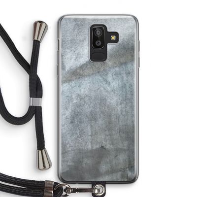 Grey Stone: Samsung Galaxy J8 (2018) Transparant Hoesje met koord