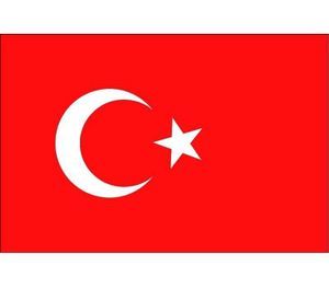 Stickers van de Turkije vlag