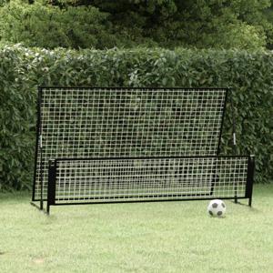 VidaXL Voetbalrebounder/voetbaldoel 2-in-1 202x104x120 cm staal