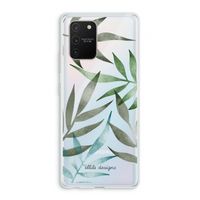 Tropical watercolor leaves: Samsung Galaxy S10 Lite Transparant Hoesje