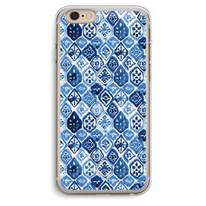 Blauw motief: iPhone 6 Plus / 6S Plus Transparant Hoesje