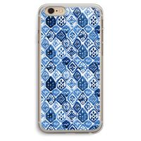 Blauw motief: iPhone 6 Plus / 6S Plus Transparant Hoesje