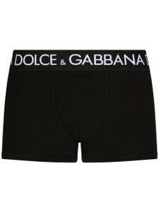 Dolce & Gabbana boxer à taille à logo - Noir