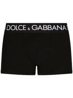 Dolce & Gabbana boxer à taille à logo - Noir - thumbnail