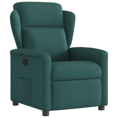 Fauteuil verstelbaar stof donkergroen
