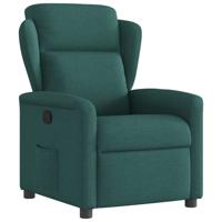 Fauteuil verstelbaar stof donkergroen