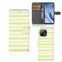 Xiaomi 11 Lite 5G NE | Mi 11 Lite | Telefoon Hoesje | Waves Yellow