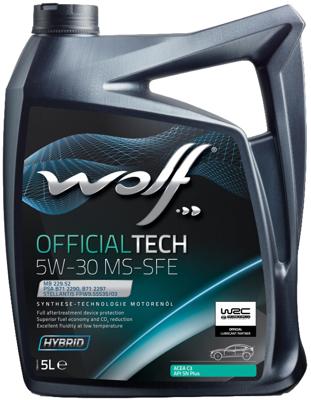 Wolf Motoroil 5w30 5l off.tech ms-sfe