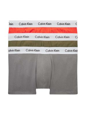 Calvin Klein - 3p Low Rise Trunk - Cotton Stretch - 6GL, Maat:S