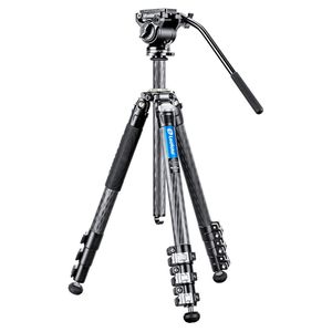 Leofoto Manba LV-284C + BV-5 Video Tripod Kit