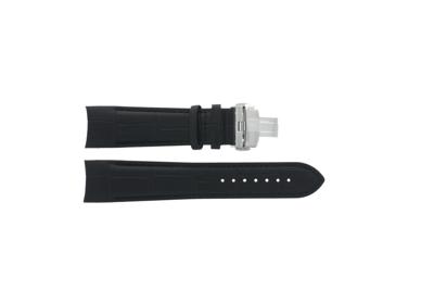 Horlogeband Tissot T600041083 Leder Zwart 23mm