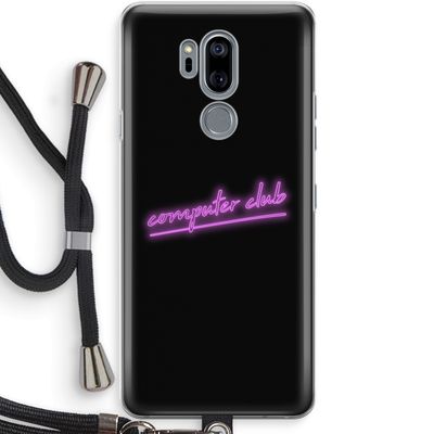 Vice Black: LG G7 Thinq Transparant Hoesje met koord