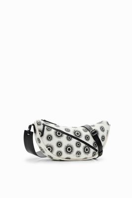 Middelgrote handtas met geometrische vormen - WHITE - U