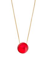 Ferragamo collier à pendentif oversize - Rouge