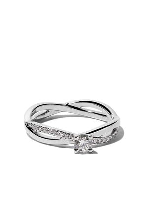 De Beers Jewellers bague My First De Beers Infinity Solitaire en platine et diamants - Argent