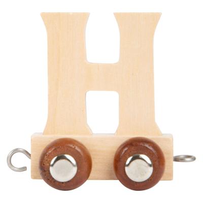 Small Foot - houten lettertrein - h - 12 stuks