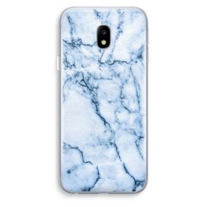 Blauw marmer: Samsung Galaxy J3 (2017) Transparant Hoesje