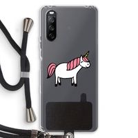 Eenhoorn: Sony Sony Xperia 10 III Transparant Hoesje met koord
