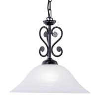 Eglo HanglampMurcia zwart met witglas - 91002