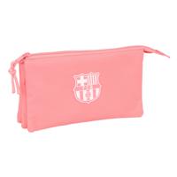 Pennenetui met 3 vakken F.C. Barcelona Koraal 22 x 12 x 3 cm