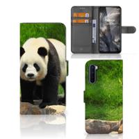 OnePlus Nord | Telefoonhoesje | Met pasjeshouder | Panda