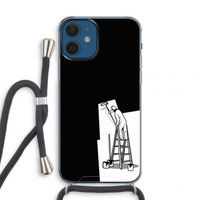 Musketon Painter: iPhone 12 mini Transparant Hoesje met koord
